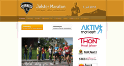 Desktop Screenshot of jolster-maraton.no
