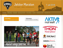 Tablet Screenshot of jolster-maraton.no